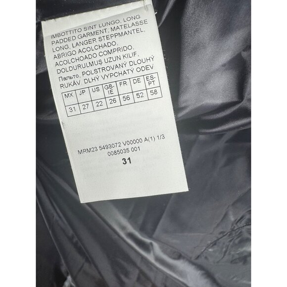 Max Mara Marina Rinaldi Pacos Navy Quilted Puffer Jacket Lightweight Sz. 22 NWT - Picture 10 of 11